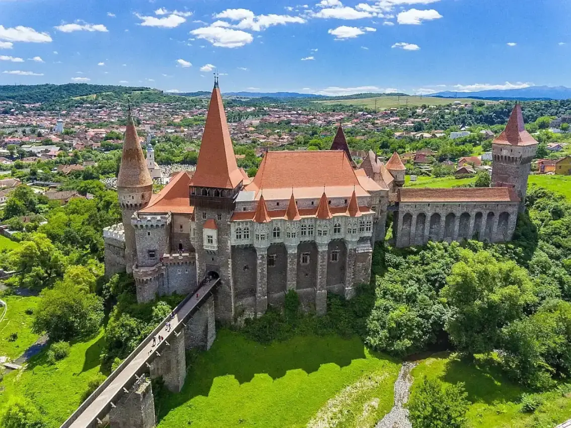 Storybook Corvinus Castle in Transylvania, Romania. European cultural legacy exploration -- Azzurytt Authentic Discoveries