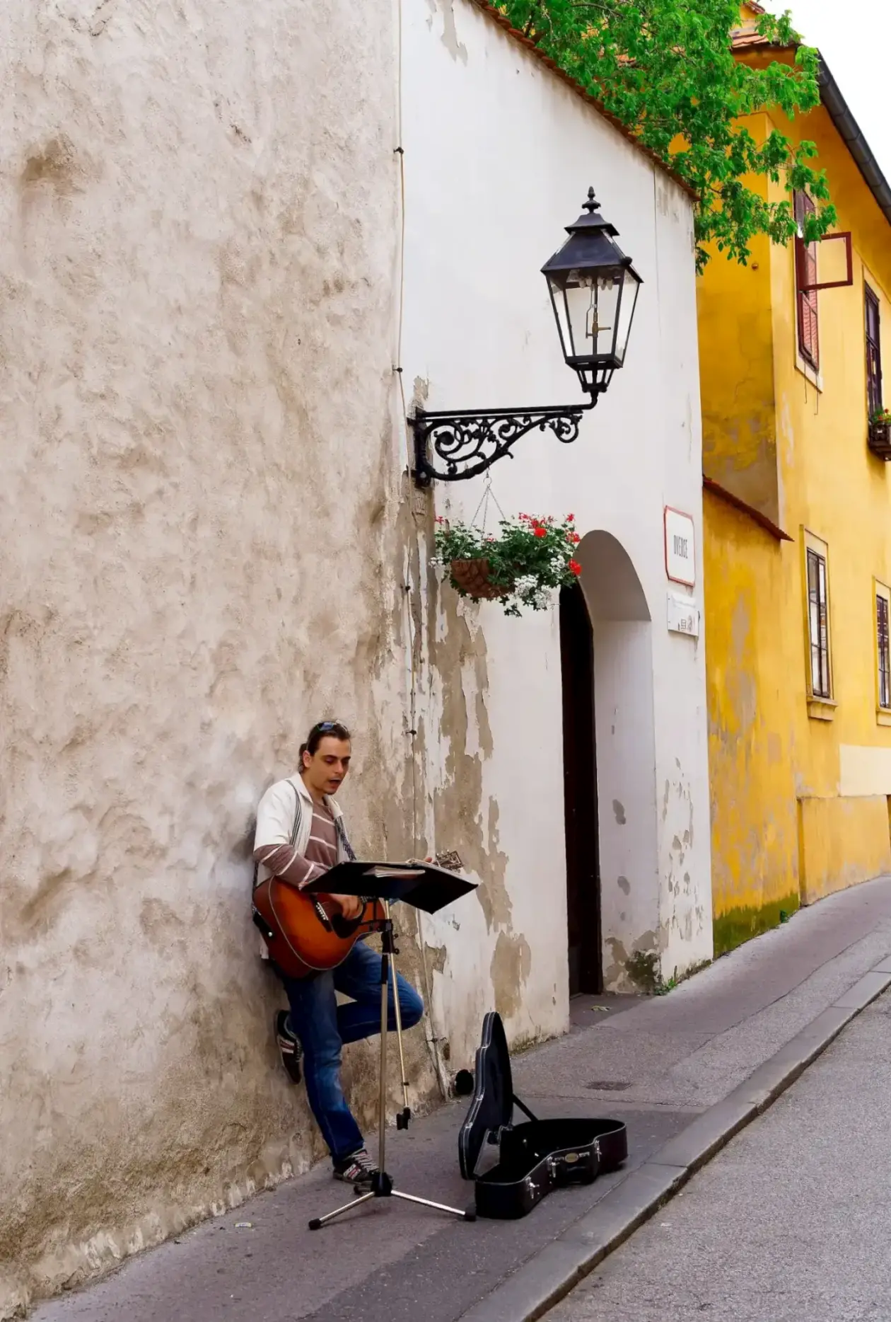 Street musician in Zagreb. Croatia temporary local living -- Azzurytt Bespoke Travel Design