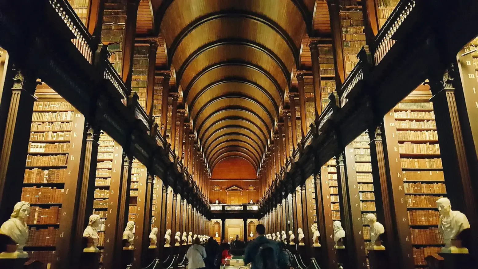 The Long Room at Trinity College. Exploring Dublin beyond the obvious -- Azzurytt Gentle Discovery