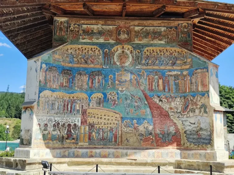 Unique blue of Voronet Monastery in Bucovina ~ Bespoke Luxury Cultural Romania Tour ~ Azzurytt Travel Concierge